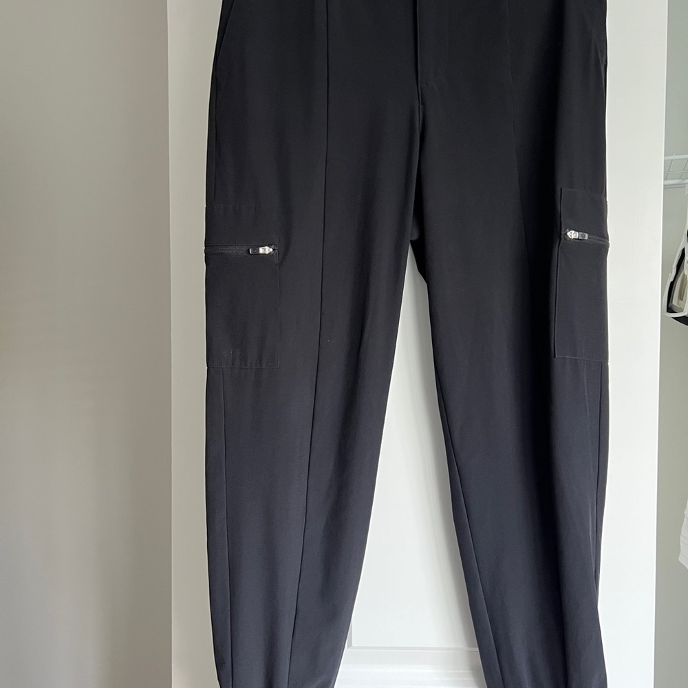 T by Talbots Black Nylon Joggers